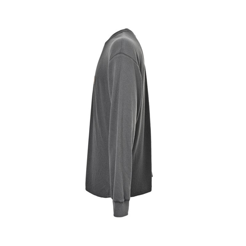 Carhartt WIP Long Sleeve Pocket Tee Charcoal view