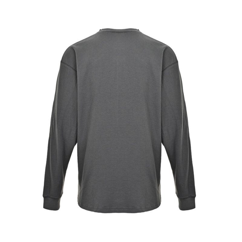 Carhartt WIP Long Sleeve Pocket Tee Charcoal view