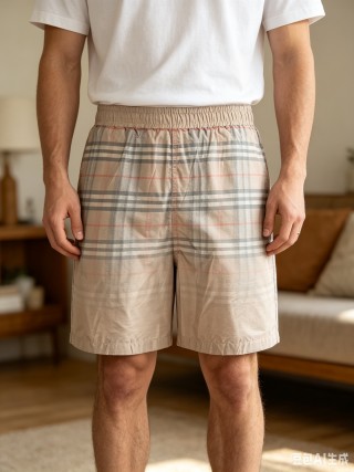 Burberry Beige Check Swim Shorts
