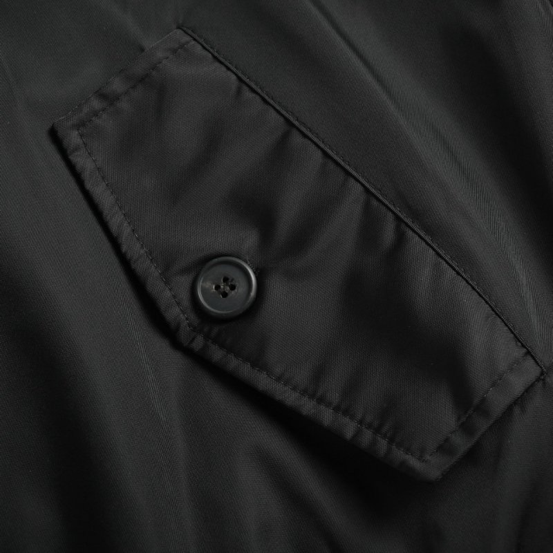 Black Puffer Jacket with Stand Collar view