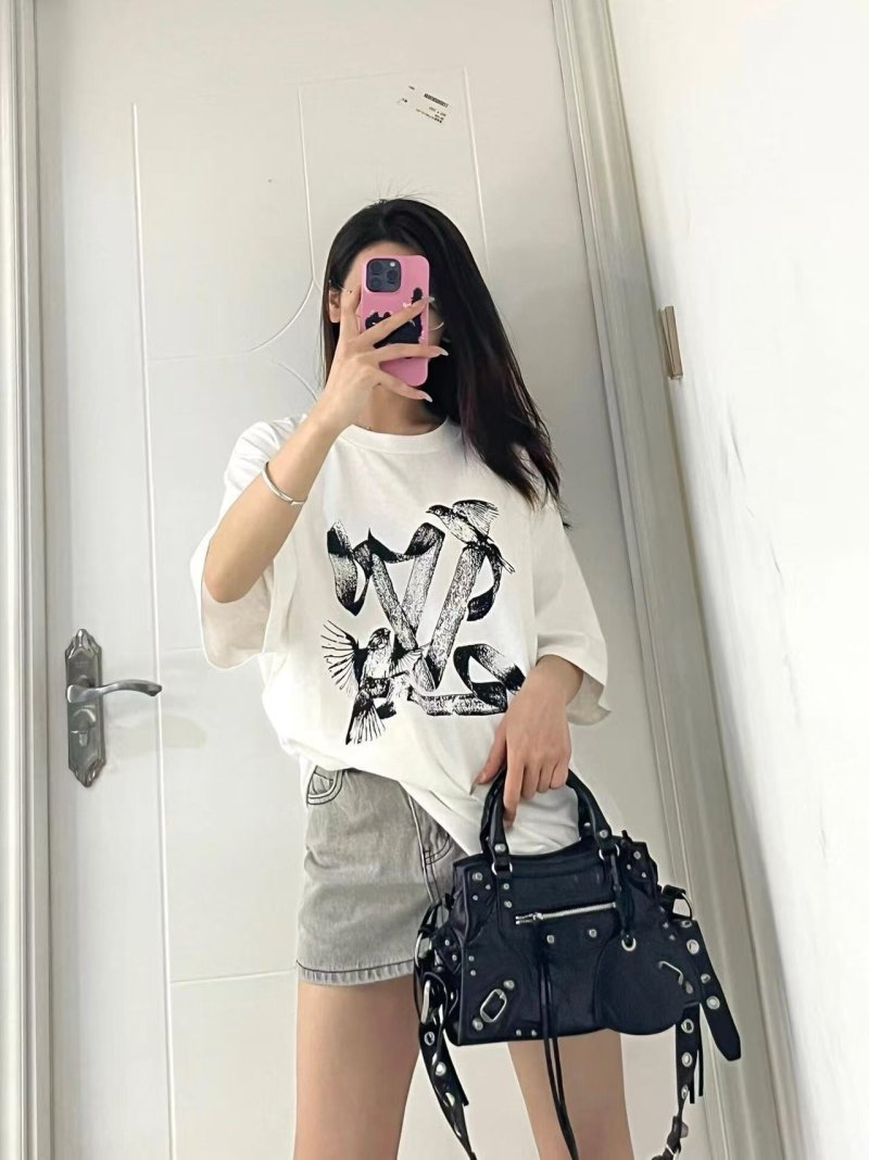 White Graphic Print Short Sleeve T-Shirt view