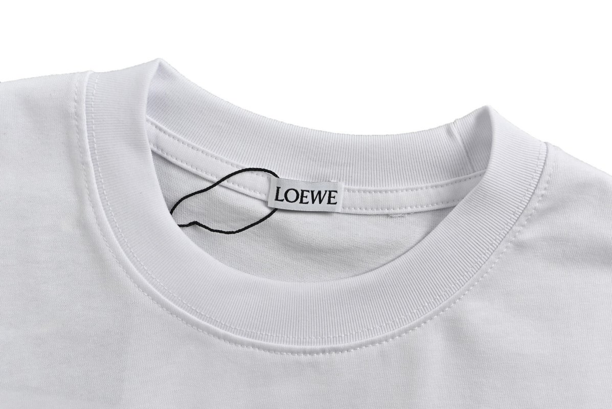 Love Birds Embroidered White T-Shirt view