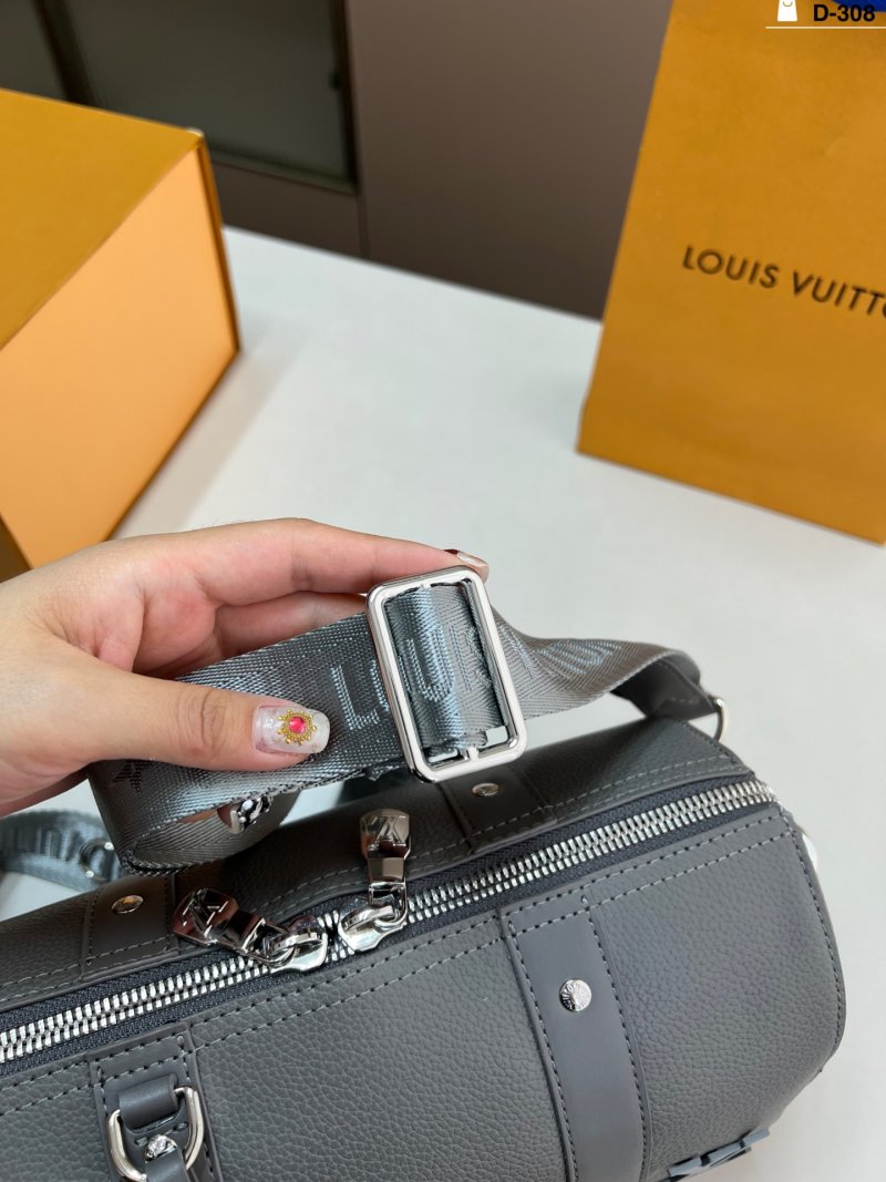 Louis Vuitton Keepall 27 Pillow Bag Grey view