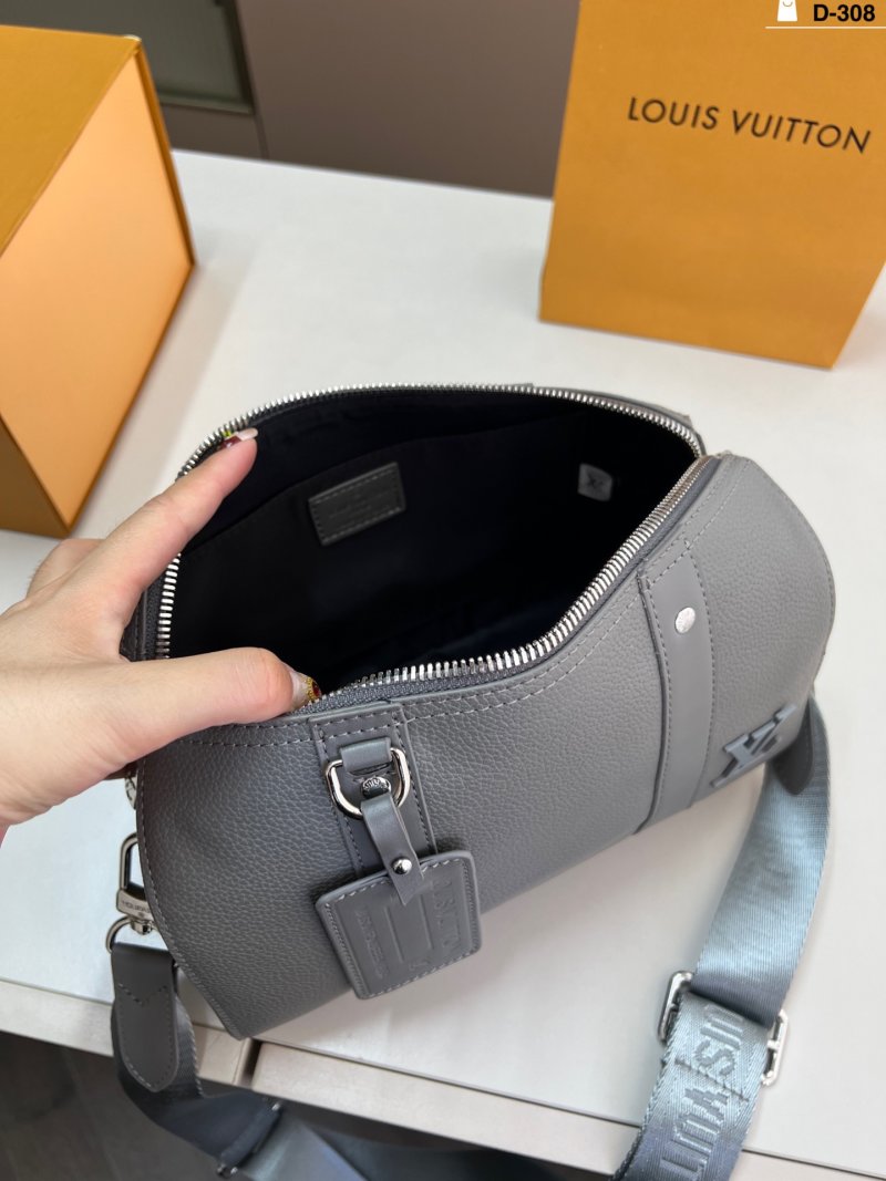 Louis Vuitton Keepall 27 Pillow Bag Grey view