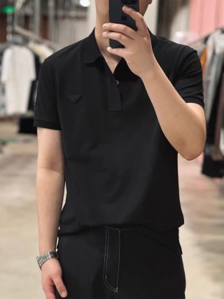Black Short Sleeve Polo Shirt