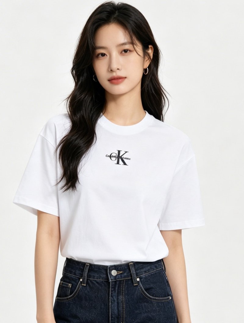 Calvin Klein CK Monogram White T-Shirt view
