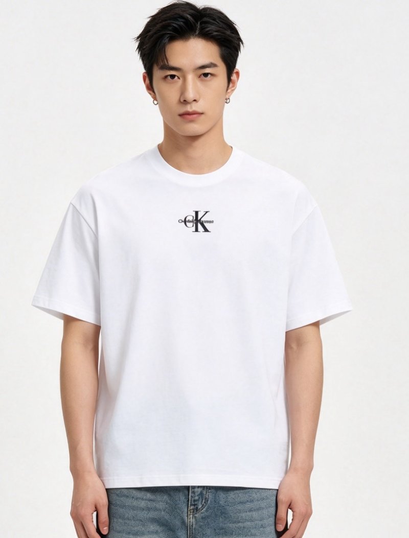 Calvin Klein CK Monogram White T-Shirt view