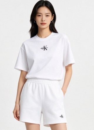 Calvin Klein CK Monogram White T-Shirt view 4