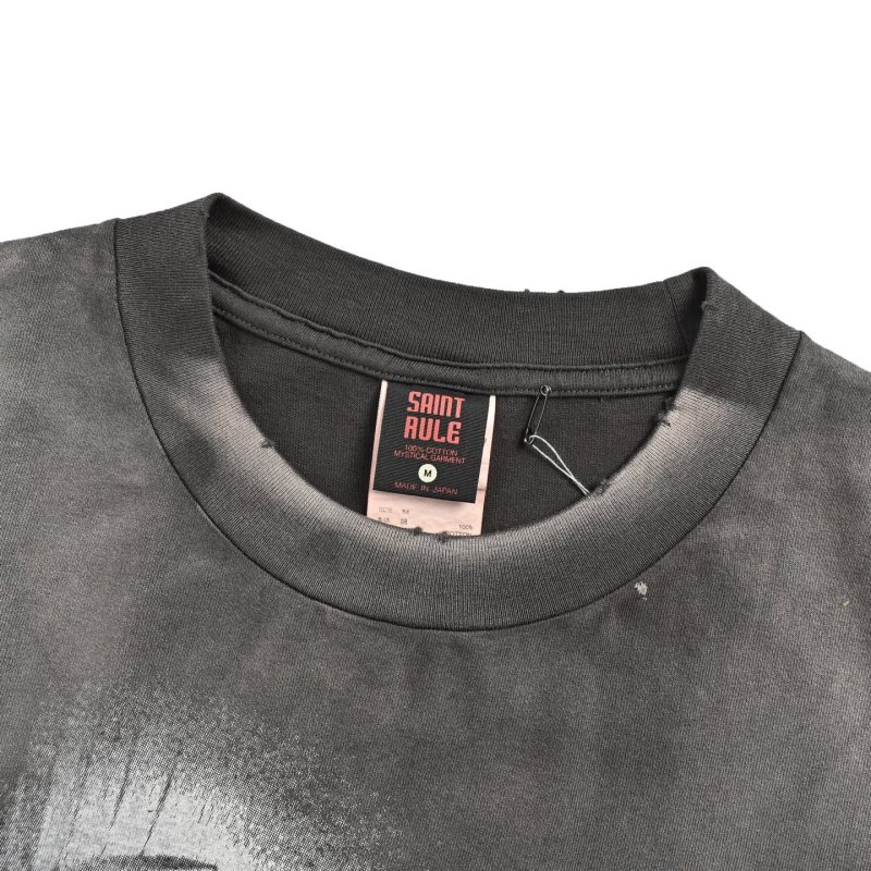 Charcoal Figure Graphic Short Sleeve T-Shirt view