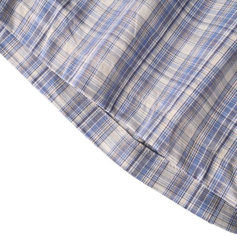 Blue & White Plaid Casual Shorts view