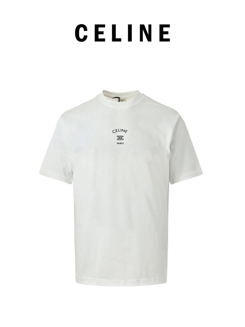 Celine Paris White Short Sleeve T-Shirt view