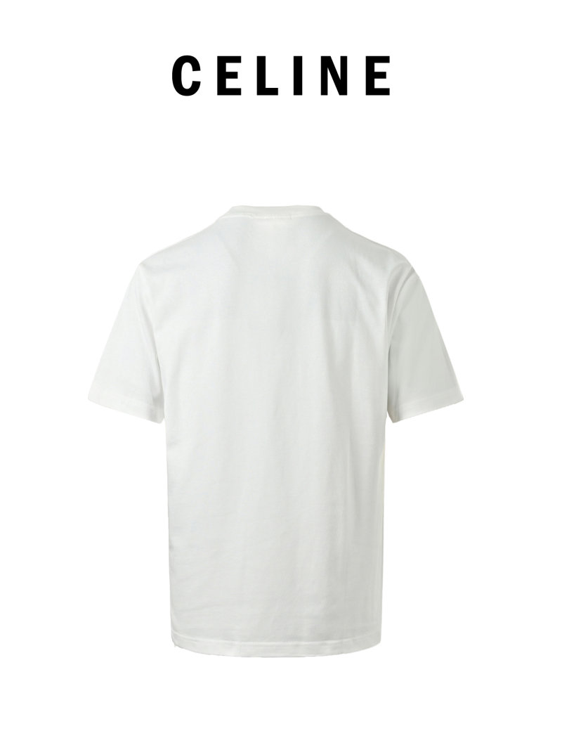 Celine Paris White Short Sleeve T-Shirt view
