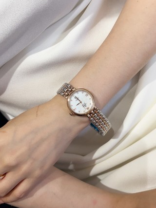 Omega Elegance 28MM Rose Gold Diamond Bezel Watch view 4