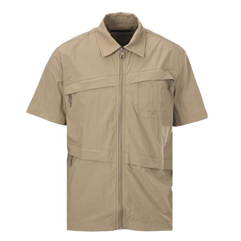 Stone Island Beige Short-Sleeve Cargo Shirt view