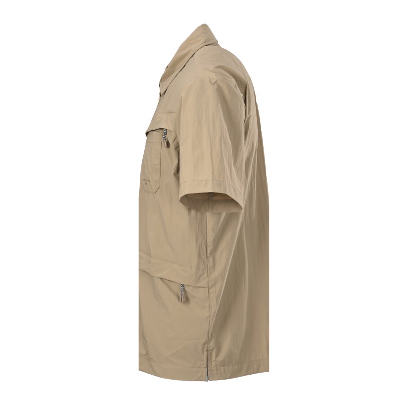 Stone Island Beige Short-Sleeve Cargo Shirt view