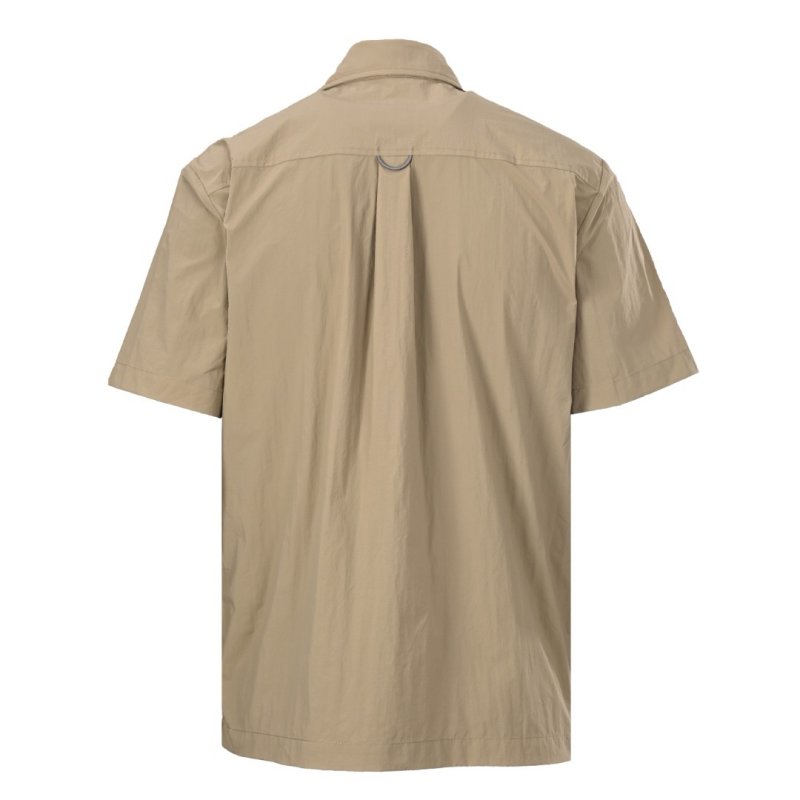 Stone Island Beige Short-Sleeve Cargo Shirt view