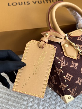 Louis Vuitton Nano Speedy Monogram Canvas Burgundy view 7