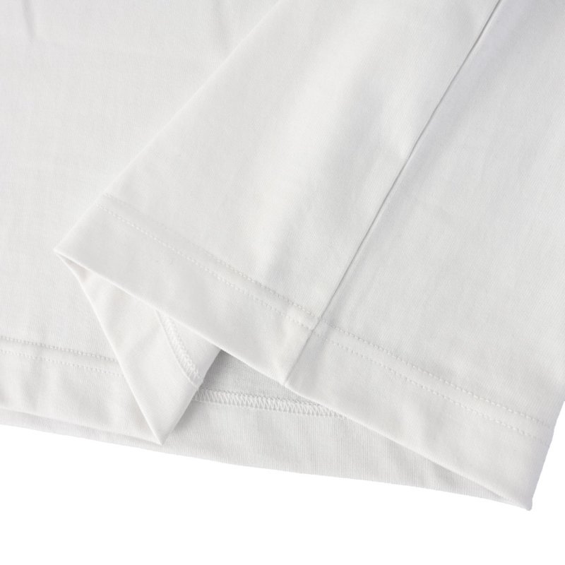 White Short Sleeve T-Shirt with Embroidered Star Detail view