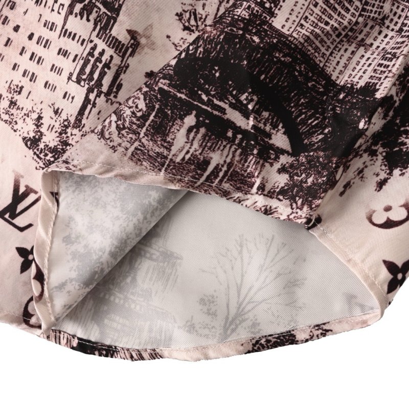 Louis Vuitton Monogram Toile Iconography Print Oversized Shirt Cream view