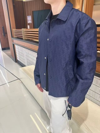 Stone Island Navy Blue Overshirt Jacket