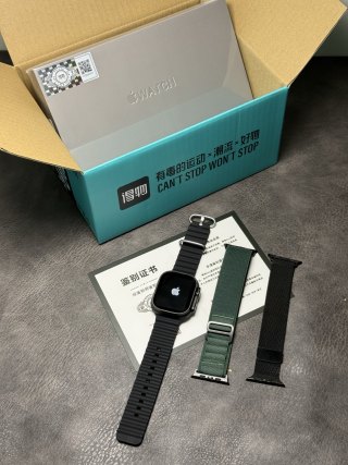 Apple Watch Ultra 3 Replica - Black Sport Band with Extra Straps