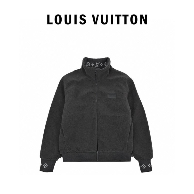 Charcoal Fleece Zip Jacket with Woven Badge view
