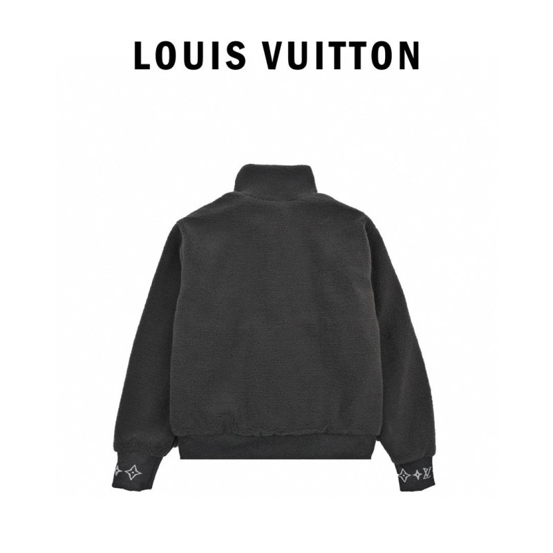 Charcoal Fleece Zip Jacket with Woven Badge view
