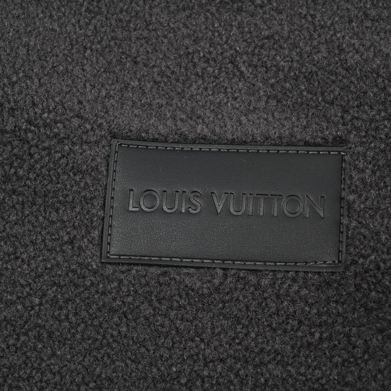 Charcoal Fleece Zip Jacket with Woven Badge view
