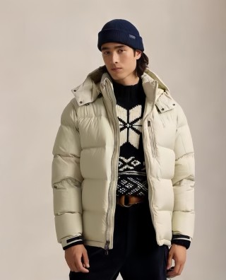 Stone Island Cream Puffer Down Jacket
