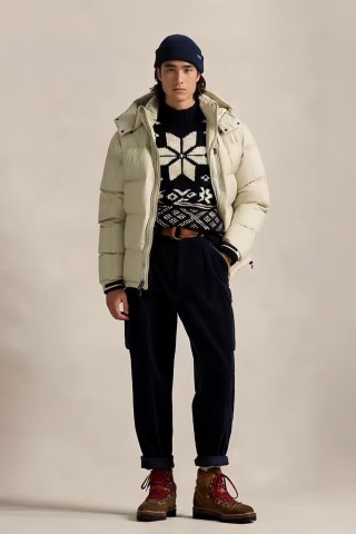 Stone Island Cream Puffer Down Jacket view 2