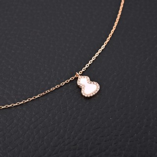 Qeelin White Mother-of-Pearl Gourd Pendant Necklace view 2