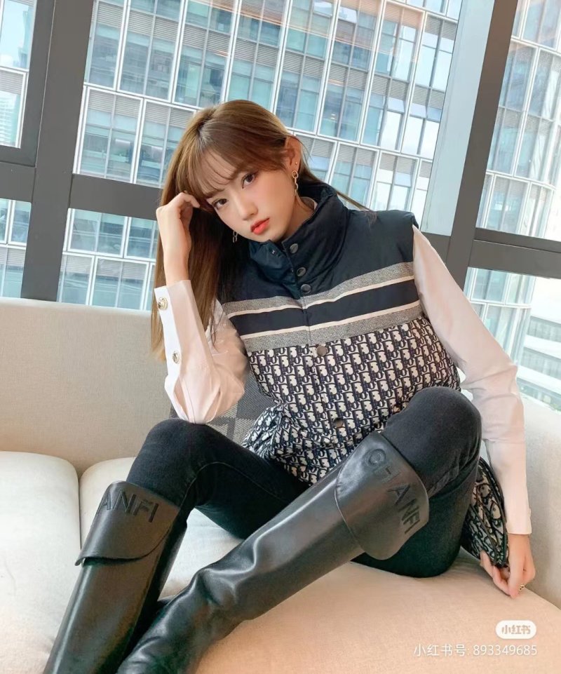 Dior Monogram Down Puffer Vest Black Beige