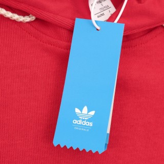 Adidas Originals Red CNY Hoodie with Three Stripes view 5