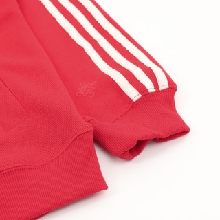 Adidas Originals Red CNY Hoodie with Three Stripes view 6