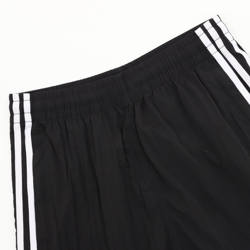 Adidas 3-Stripe Black Athletic Shorts view