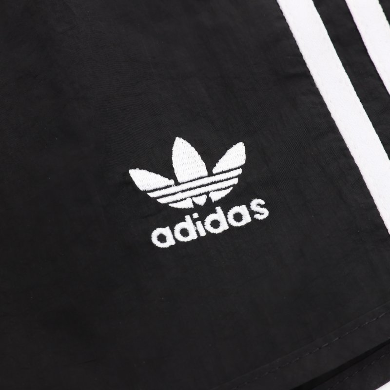 Adidas 3-Stripe Black Athletic Shorts view