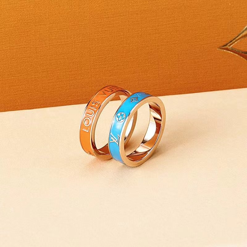 Louis Vuitton Colors Two-Tone Blue & Gold Ring view