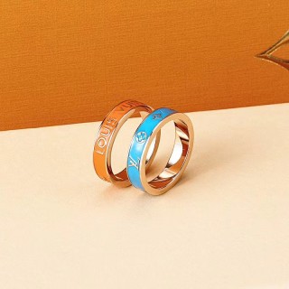 Louis Vuitton Colors Two-Tone Blue & Gold Ring view 2