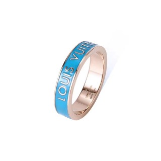 Louis Vuitton Colors Two-Tone Blue & Gold Ring view 5