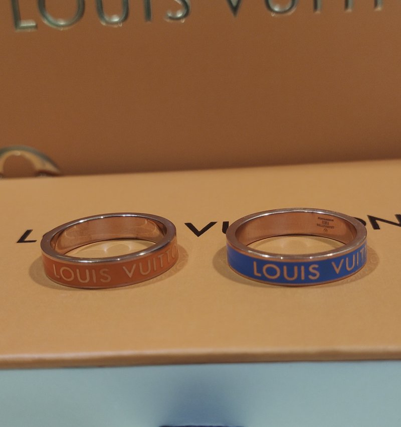 Louis Vuitton Colors Two-Tone Blue & Gold Ring view