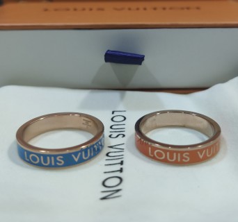 Louis Vuitton Colors Two-Tone Blue & Gold Ring view 8