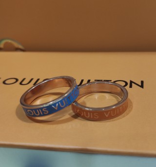Louis Vuitton Colors Two-Tone Blue & Gold Ring view 9