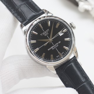 Tissot PRX Powermatic 80 Black Dial Steel Watch