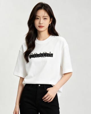 Prada White Logo T-Shirt