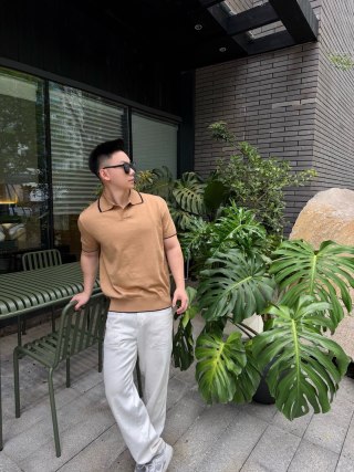Camel Polo Short Sleeve T-Shirt view 7