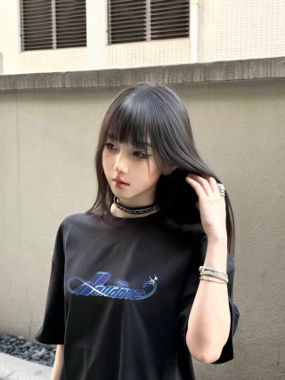 Black Logo Graphic Short Sleeve T-Shirt
