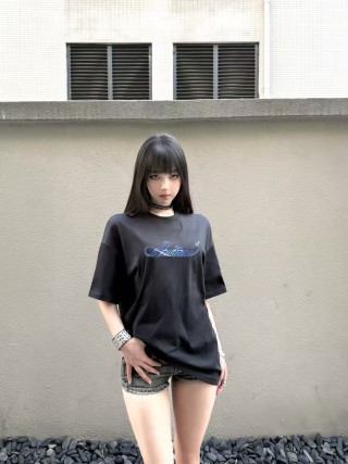 Black Logo Graphic Short Sleeve T-Shirt view 2