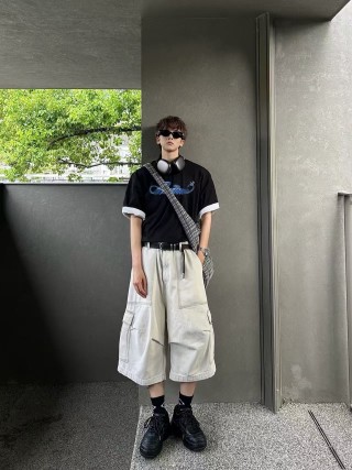 Black Logo Graphic Short Sleeve T-Shirt view 4