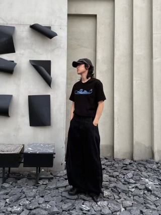 Black Logo Graphic Short Sleeve T-Shirt view 5
