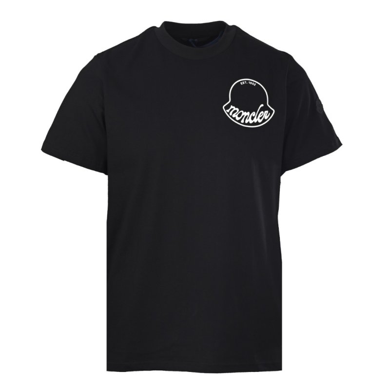 Moncler Logo Crest Black T-Shirt view
